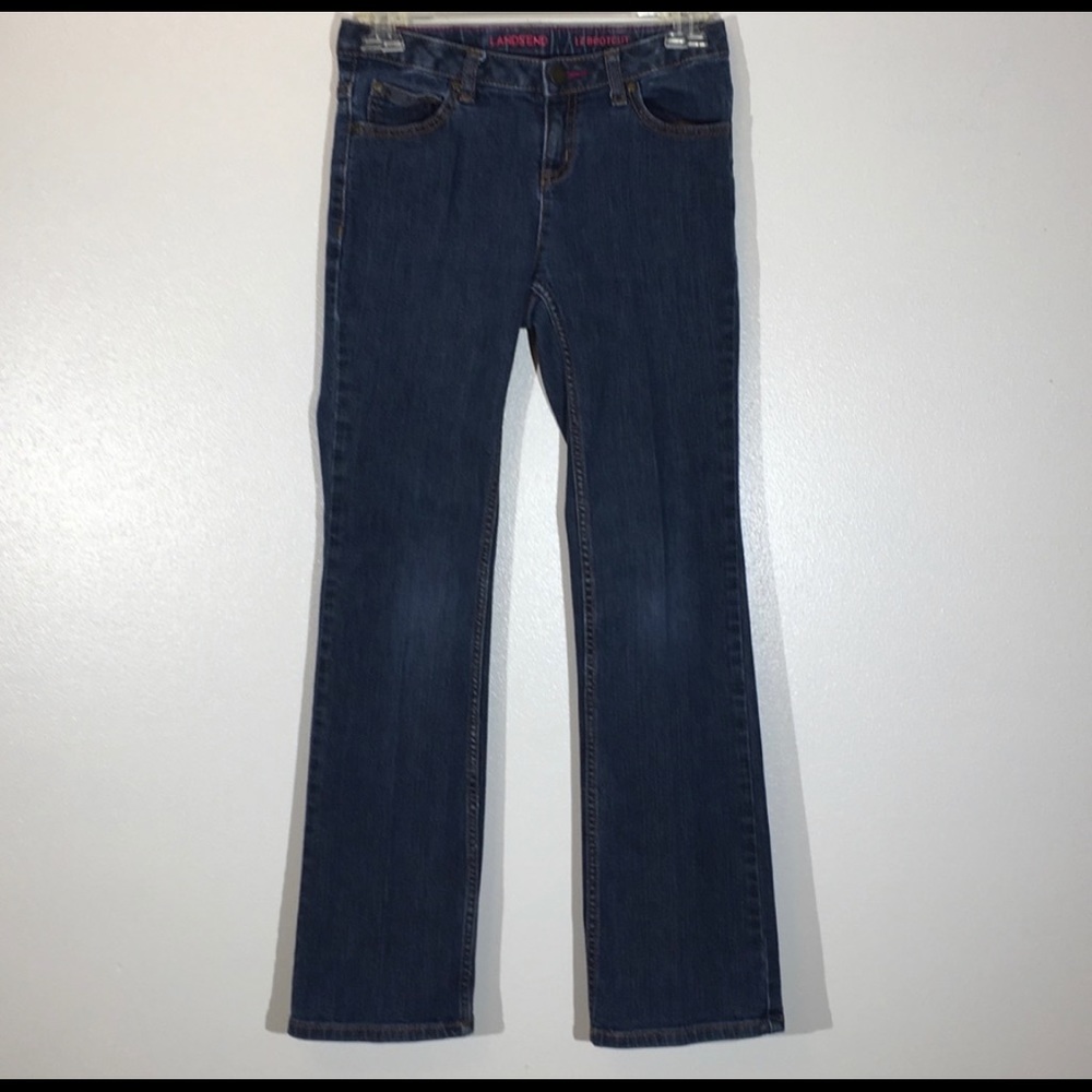 Lands’ End Boot Cut Dark wash Jeans - Size 12